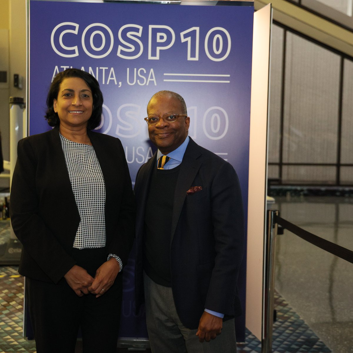 StateINL's tweet image. Happening now: @StateINL Assistant Secretary Todd Robinson and our Anti-Corruption Champions Award (#ACCA2023) honoree May de Silva of the Seychelles speaking now on accountability tools at an UNCAC #COSP10 panel discussion in Atlanta.  #UnitedAgainstCorruption