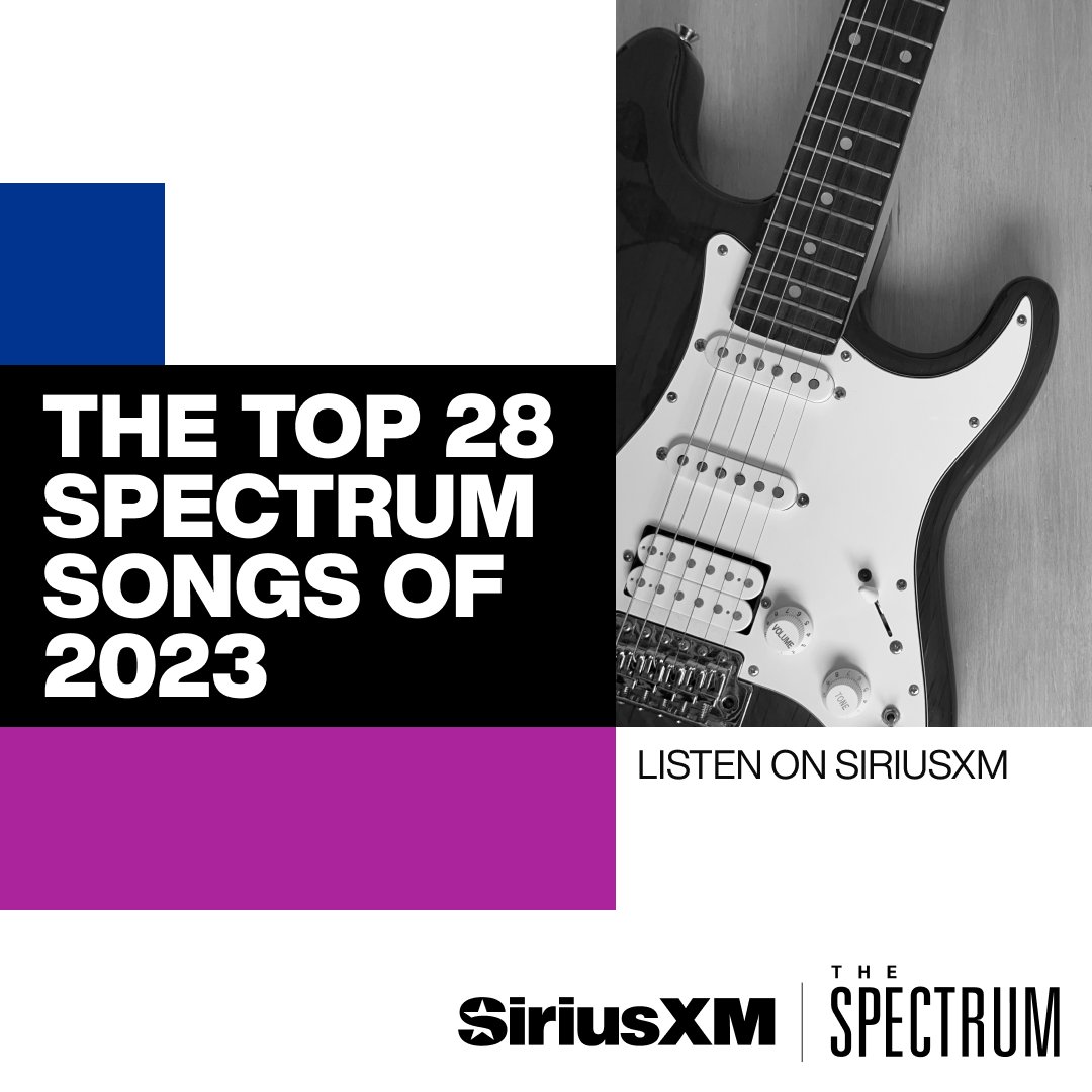 The Top 28 Spectrum Songs 2023 are here! @DemosDoesIt, @kristine_stone, and @jennylsq count them down throughout the week, and whenever you want on the @siriusxm app.