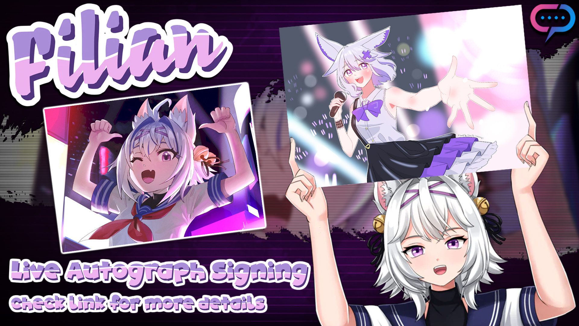 Streamily on X: The talented Filian will be Signing Autographs LIVE TODAY  at 4PM PST!! @filianIsLost The talented Vtuber will also be hosting the  Vtuber 2023 Awards Show!! Be sure to tune