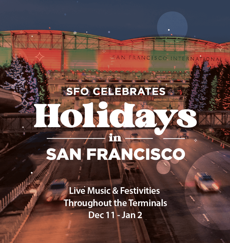 Experience the #holiday magic at SFO as we celebrate with live music, festive photo stations, a sweepstakes and more!  🎁✨ Visit flysfo.com/sfo-celebrates to discover upcoming performances that will make your travels merry and bright. ✨✈️ 

#SFOCelebrates