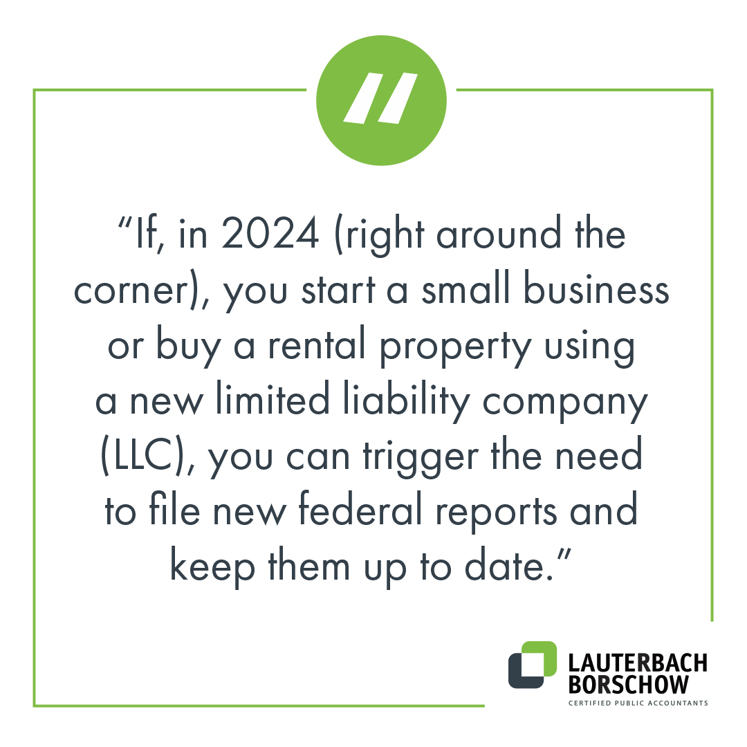 📢  Attention Entrepreneurs & Investors: The Corporate Transparency Act (#CTA) introduces new federal reporting requirements in 2024 for small businesses and rental properties via LLCs. 

Stay informed: bit.ly/3NoPi4B 

#BusinessCompliance #CTA2024