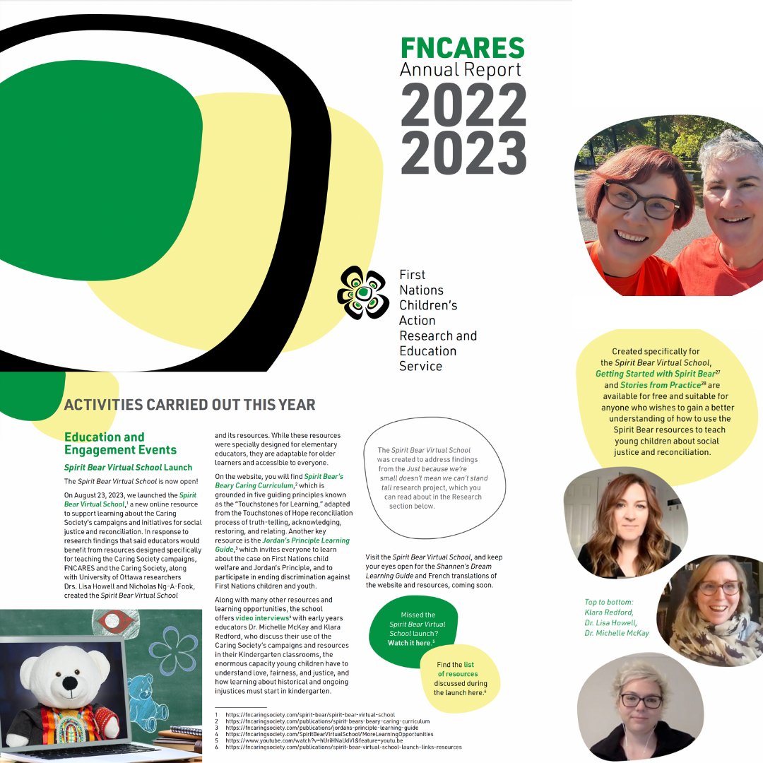 Read about the fantastic things @fncares has accomplished with our collaborators this year in our annual report. A partnership b/n the Caring Society & @UAlbertaEd: bit.ly/3tiWQPv @uOttawaEdu @ClassActClinic @kindyfriends @MsMichelleMcKay @DrLisaAHowell @nick_ngafook