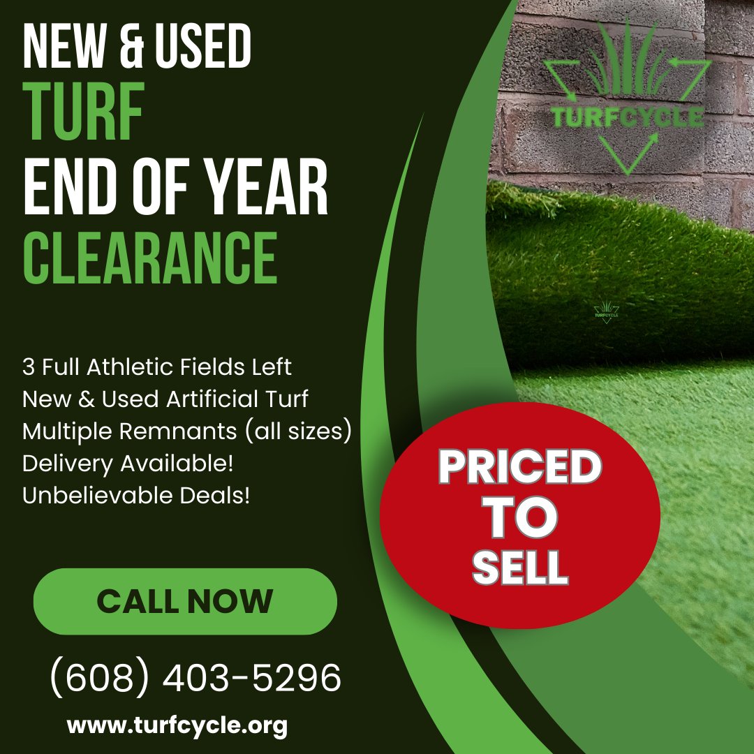TurfCycle's tweet image. Our turf is priced to sell! Give us a call today and let us help with your next residential or commercial project! #landscape #landscapedesign #landscapeturf #fakegrass #syntheticgrass #madisonwi #madisonwisconsin