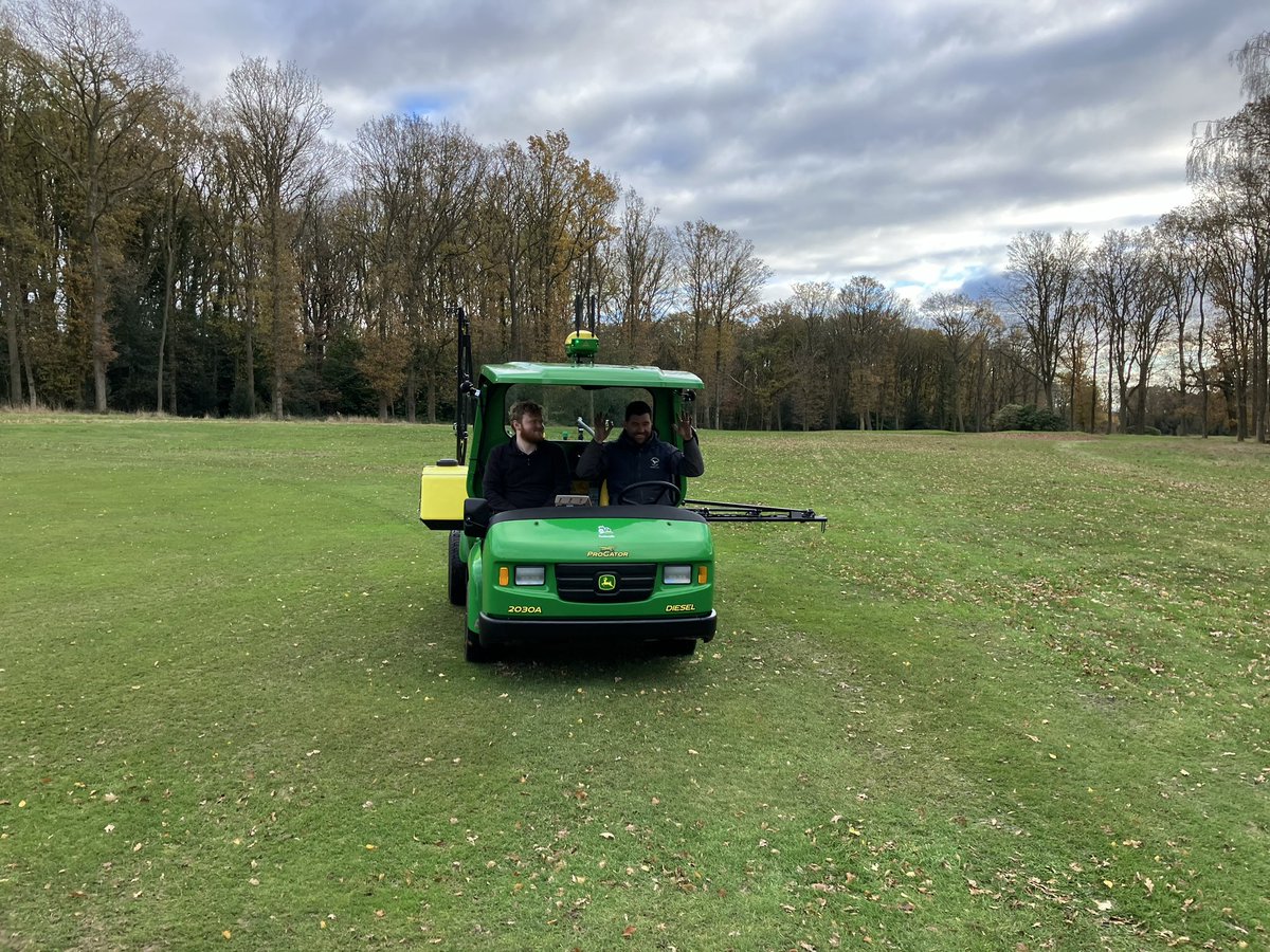 Excited today to deliver the first @JohnDeere PrecisionSprayer in Essex to @ThorndonParkGC. Game changing machine packed with technology to help make the job more productive, efficient and cost effective. I think Tony liked the AutoTrac! Big thank you @GcThorndon @TuckwellGroup