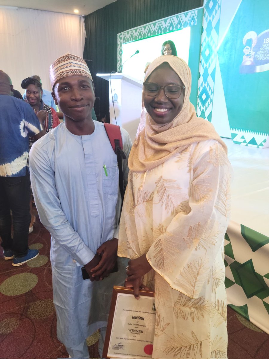 ihate_96's tweet image. Had a fantastic time at the #AIMConference 2023! As a @HumAngle_ fellow, it was great to connect with other journalists and scholars to discuss the challenges and opportunities of media sustainability in Nigeria. Thank you  @WSoyinkaCentre for organizing the conference.