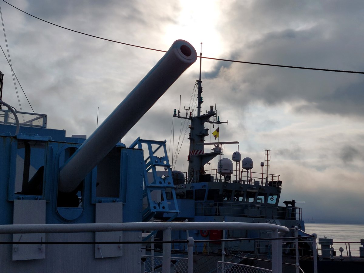 Trivia time! What was the specific model and make of the main gun on HMCS Sackville, and what modifications, if any, were made to enhance its performance during its service in World War II?

#ww2history #hmcssackville #flowerclasscorvette #downtownhalifax #Trivia #trustee #trivia