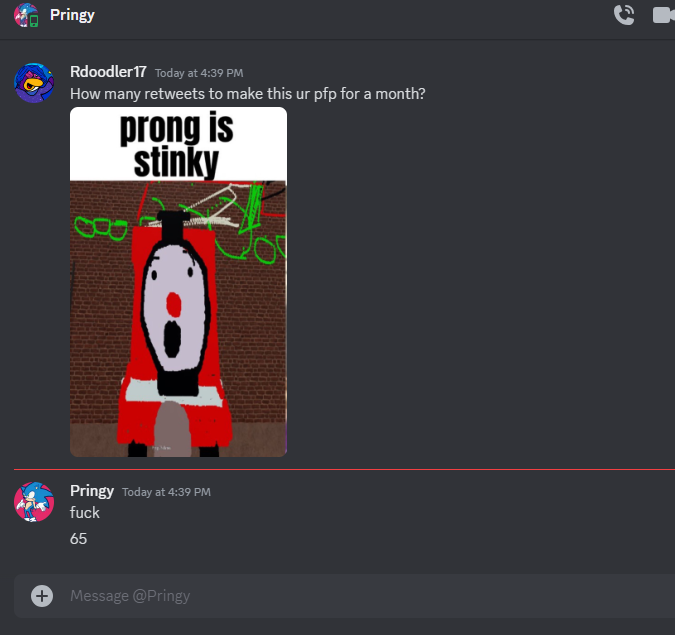 CHAT PLEASE IT WOULD BE SO FUCKING FUNNY
(also he only have me a week to do it)