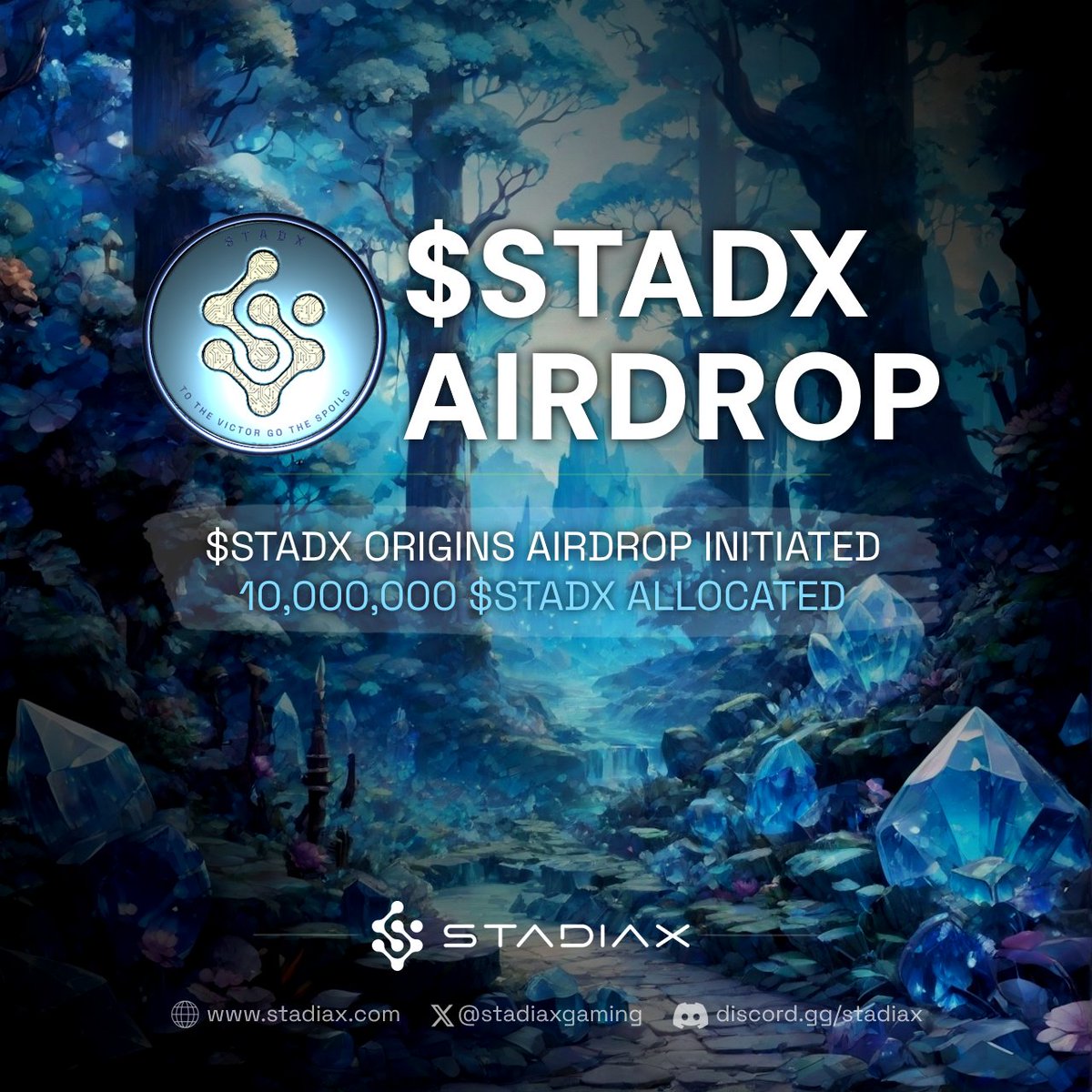 haiku_nfts's tweet image. The StadiaX Origins Airdrop campaign begins! 

10,000,000 $STADX allocated 👀

$STADX is the token powering the StadiaX ecosystem. Claim your stake in the future of gaming! Full details available in our Discord.

#Web3Gaming #GameFi #PolygonCommunity  #Airdrop