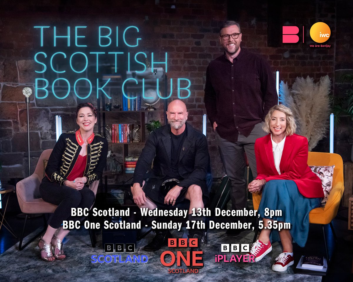 Christmas Special! The Big Scottish Book Club pops up on Weds night at 8pm with @MGLnrd @jennycolgan & @grahammctavish Produced by @IWC_Media for @BBCScotland and now @BBCOne All the present suggestions you could possibly need AND the opportunity to enjoy my christmas shirt!