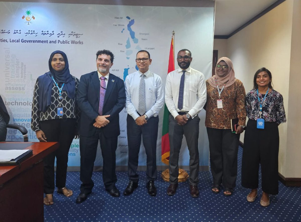 Adamshareefz's tweet photo. Courtesy visit by @enrico_gaveglia the UNDP Maldives Representative
@UNDPMaldives has been a steadfast and an invaluable partner in providing unwavering support throughout every step of @lgaMaldives' efforts to meet the needs of communities https://t.co/T324yGgtkG