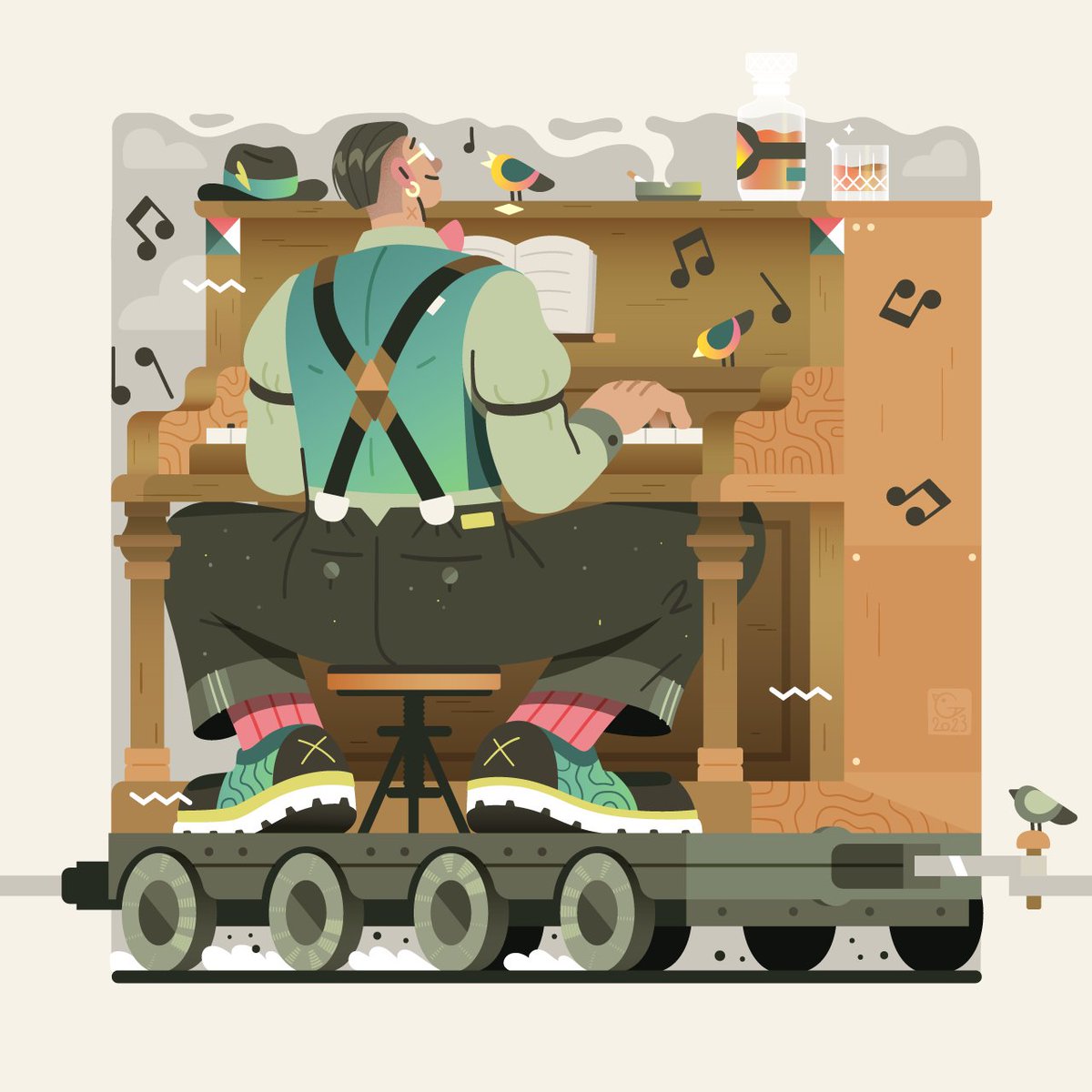 Let's start the week with some music! 🚂🎶