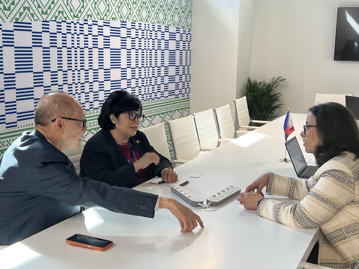 Excellent meeting with Philippines Environment Sec. Maria Antonia Yulo-Loyzaga, @SecBenDiokno to discuss @WorldBank’s support to 🇵🇭’s mitigation & adaptation priorities.