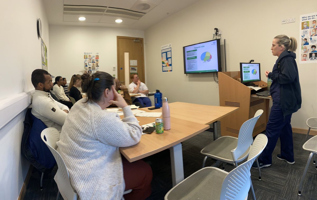 AbbieLindsay's tweet image. Another brilliant level 2 neuro study day with lots of engagement, covering the management of pituitary tumours, SAH, epilepsy, GBS, MG, TBI and hydrocephalus. Ended of course on a quiz 😁 
@NmskNbt @debbles6768 #nbtproud #neuro @NorthBristolNHS