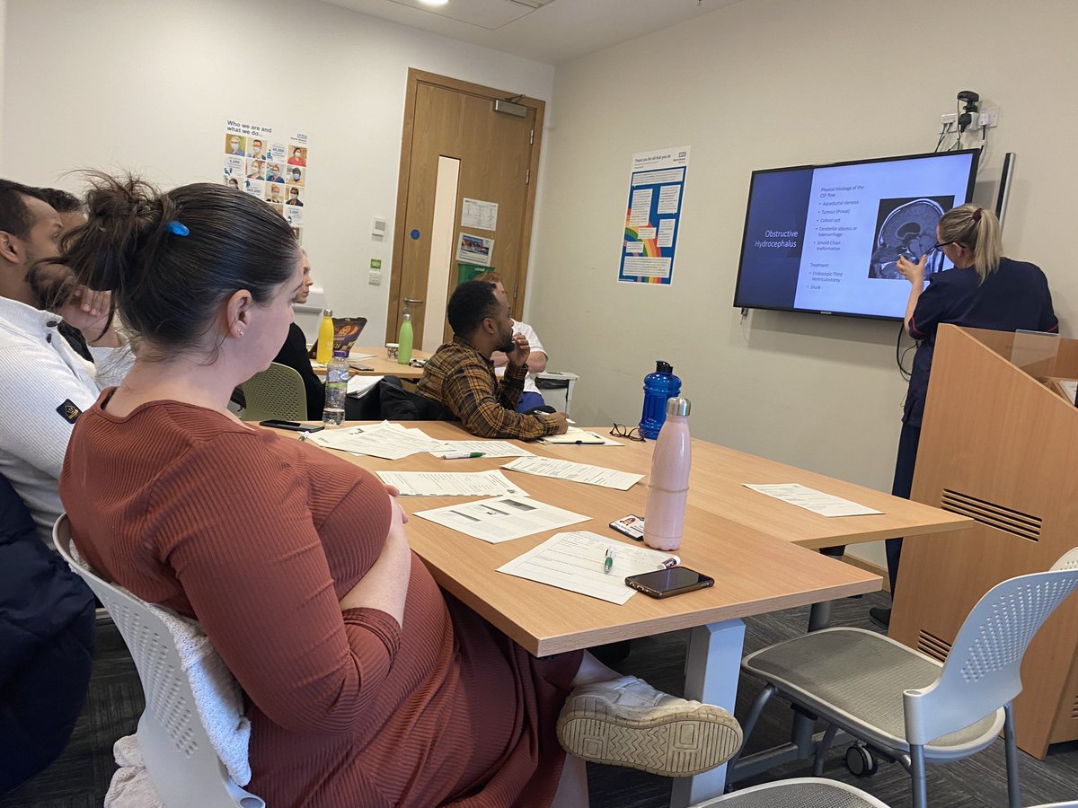 AbbieLindsay's tweet image. Another brilliant level 2 neuro study day with lots of engagement, covering the management of pituitary tumours, SAH, epilepsy, GBS, MG, TBI and hydrocephalus. Ended of course on a quiz 😁 
@NmskNbt @debbles6768 #nbtproud #neuro @NorthBristolNHS
