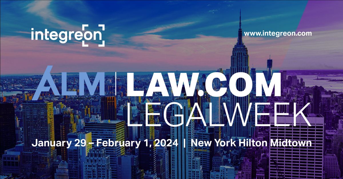 Only 50 days until Legalweek in New York City! We are so excited to hear from legal leaders and network with peers. Join us in NYC from January 29 – February 1 at #Legalweek24.  

Click here to learn more and schedule a meeting: buff.ly/3NoFqbc