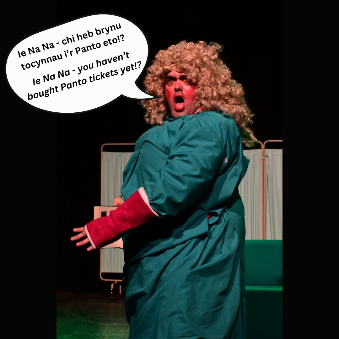 Heb brynu tocynnau Panto eto!?

Peidiwch â phoeni mae 'na dal cyfle i  ddod i fwynhau yn hud a lledrith yn ogystal â dwli ein Pantomeim Nadolig✨

Haven't bought Panto tickets yet?

Don't worry there's still a chance to come and enjoy the magic and fun of our Christmas Panto✨