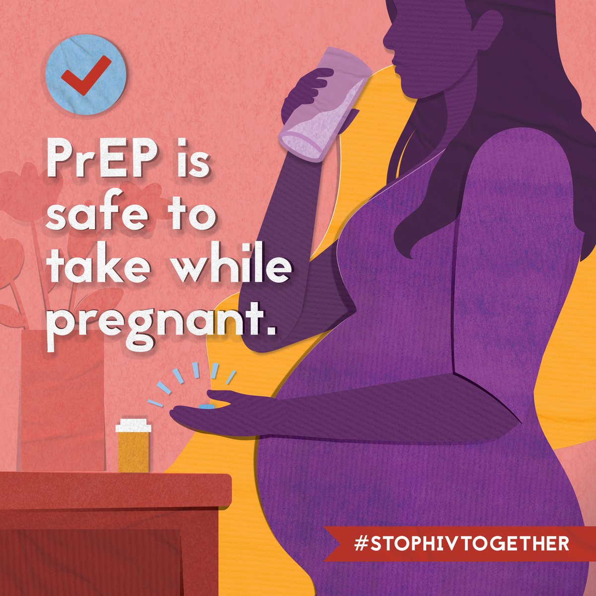 PrEP can help protect you and your baby from getting #HIV during pregnancy or while breast/chestfeeding.

Learn more: cdc.gov/SheIsWell

#StopHIVTogether