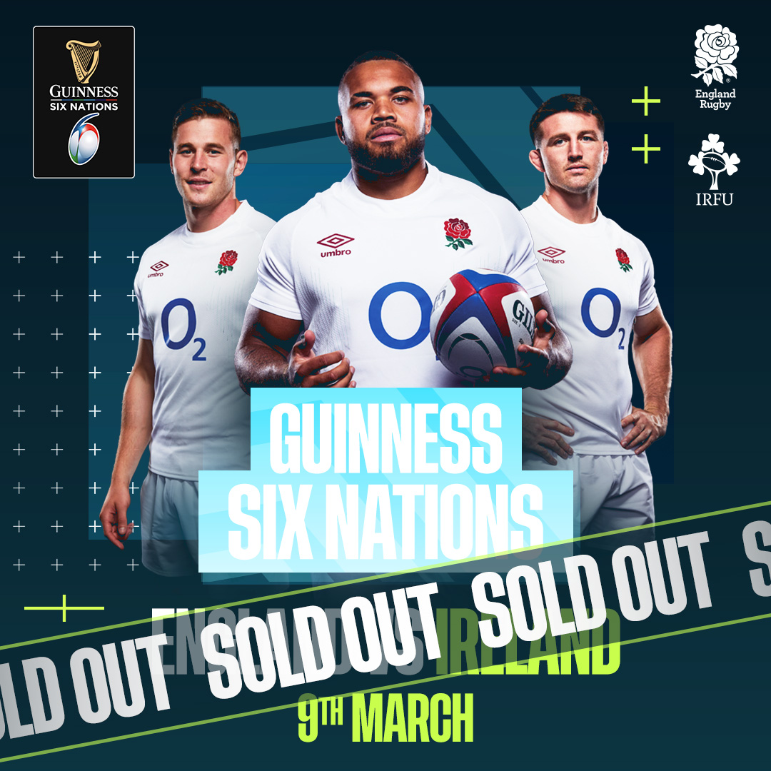 ❌️ 𝗜𝗿𝗲𝗹𝗮𝗻𝗱 𝗦𝗢𝗟𝗗 𝗢𝗨𝗧 ❌️ Make sure you secure your place in one of Twickenham's premium facilities for England v Wales at the Guinness Six Nations 2024 ⤵️ 👉️ bit.ly/3t5W6NM