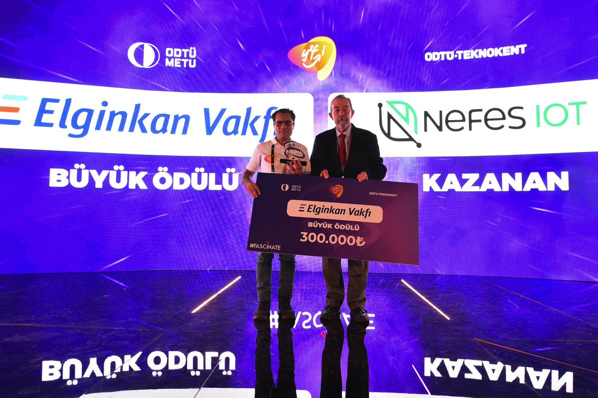 Yeni Fikirler Yeni İşler Demo Day’de Elginkan Vakfı Büyük Ödülü’nün sahibi Nefes Iot oldu 🌲🚀

Nefes Iot won the Elginkan Foundation Grand Prize at the Yeni Fikirler Yeni İşler Demo Day 🏆

#YFYİ2023 #YFYİ #y2fi #Fascinate #Etkile #ODTÜ #ODTÜTEKNOKENT #METU #DemoDay2023
