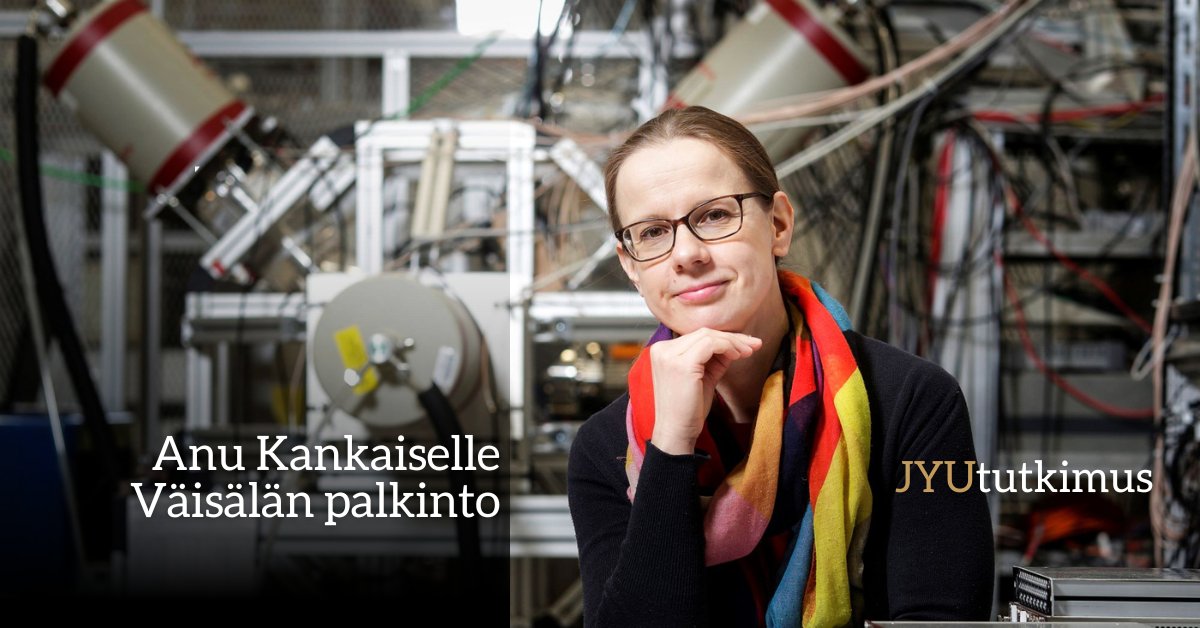 uniofjyvaskyla's tweet photo. Professori @anu_kankainen sai Suomalaisen @Tiedeakatemia 'n Väisälän palkinnon⭐ Onnea! Kankainen on ydinastrofysiikan alalla yksi arvostetuimmista nuorista asiantuntijoista. Tutkimuksen tavoitteena on selvittää, miten alkuaineet ovat syntyneet ➡️ https://t.co/co2bHLuYIv #JYUnity https://t.co/TTSqHS0XKF