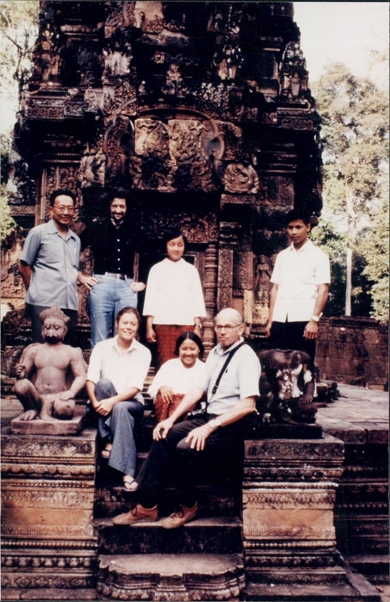 Forty five years ago I visited Cambodia under Pol Pot. #KhmerRouge #Cambodia with Richard Dudman and Malcolm Caldwell. Here at Banteay Srei temple in Angkor