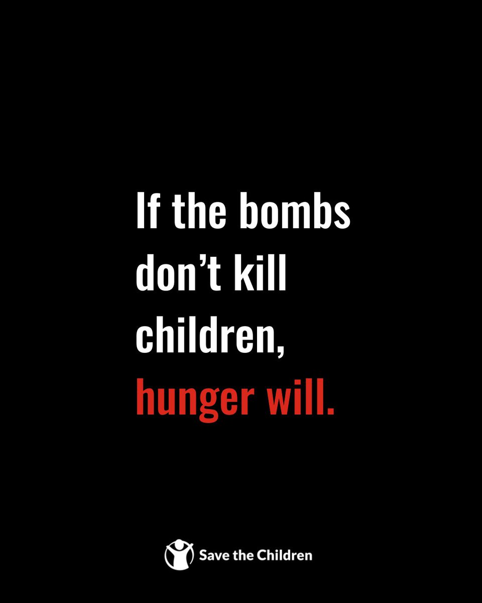 ❌ Starvation must never be used as a weapon of war ❌ A humanitarian catastrophe has unfolded in Gaza, thousands of children have been killed and children who survive the fighting may die from starvation. Starvation of civilians is strictly prohibited under international law.