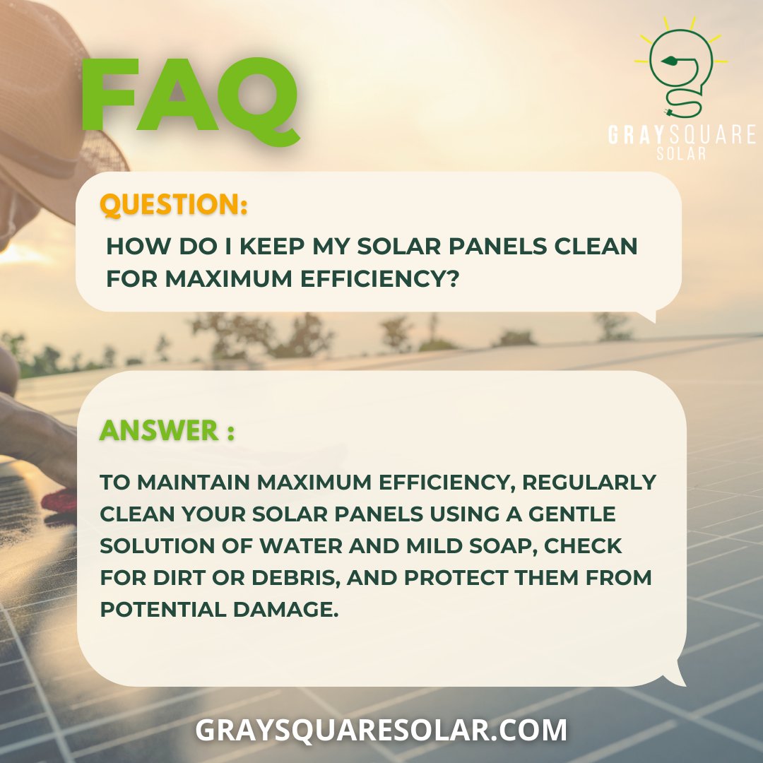Shine bright, save right! ✨ Discover the secrets of solar panel maintenance for maximum efficiency. 

#SolarMaintenance #EfficiencyBoost#Solarpanels #cleansolarpanels #philly