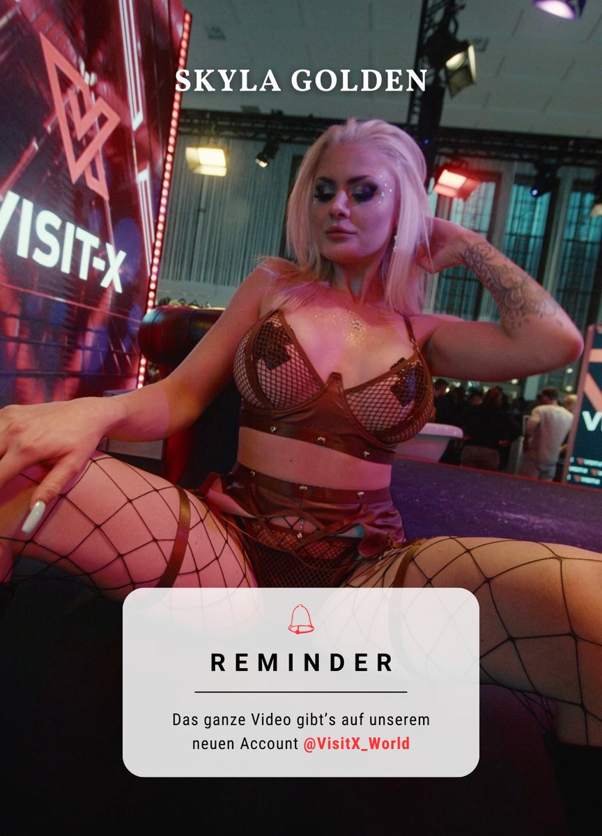 VISIT-X.tv (@visitxtv) on Twitter photo Na, Neugierig?👀 Das ganze Video von Skyla Golden findet ihr auf unserem NEUEN Account <a href="/VisitX_World/">VISIT-X_Official</a> 🔥
PS: Dieser hier wird eingestellt, also hüpft schnell rüber um keine heißen News zu verpassen 😍
#model #visitx #venusberlin #venus #visitxgirls #venus2023 #skylagolden Na, Neugierig?👀 Das ganze Video von Skyla Golden findet ihr auf unserem NEUEN Account <a href="/VisitX_World/">VISIT-X_Official</a> 🔥
PS: Dieser hier wird eingestellt, also hüpft schnell rüber um keine heißen News zu verpassen 😍
#model #visitx #venusberlin #venus #visitxgirls #venus2023 #skylagolden
