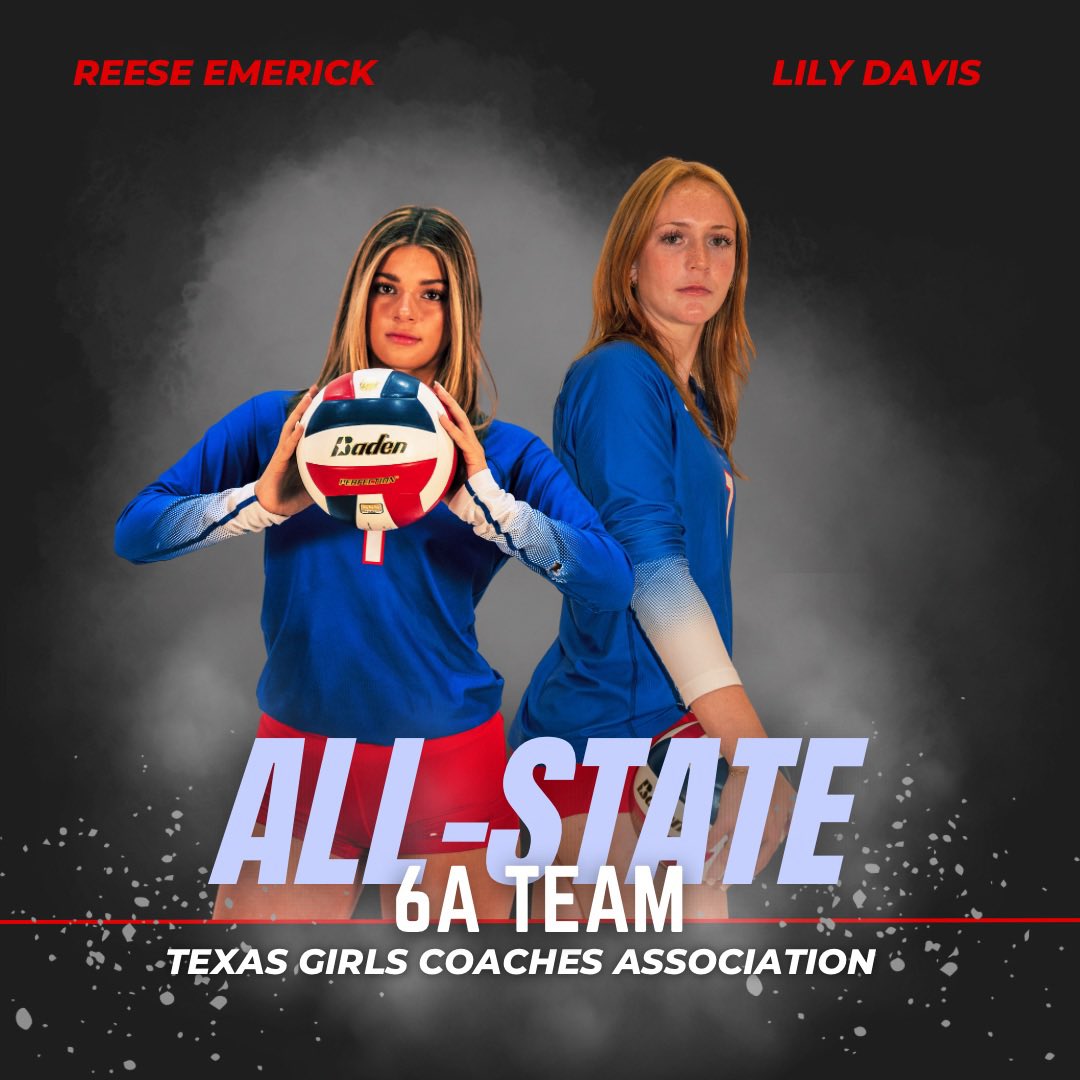 Congratulations to Reese Emerick and Lily Davis for being selected to the TGCA 6A All-State Team! We are so proud of y’all! 🏐🤙🏼💙 #TGCA #AllState #FearTheBird #WestlakeNation #WestlakeVolleyball #TXHSVB