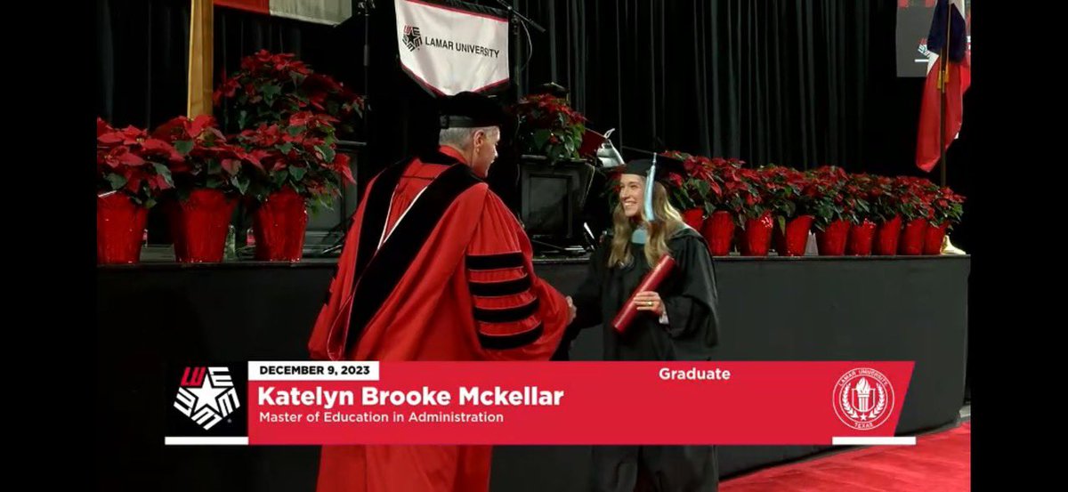 A special moment this weekend! Katelyn McKellar, M. Ed. 🤍🎓👩🏼‍🎓