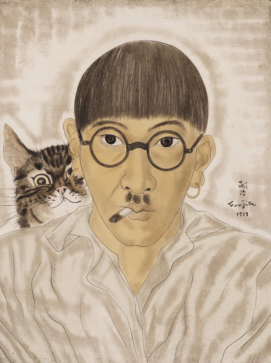 <a href="/Pizzicata1/">Pizzicata</a> <a href="/zapata_painter/">Rénald ZAPATA</a> 
#lapauseclope 
Autoportrait
( 1928 Foujita )