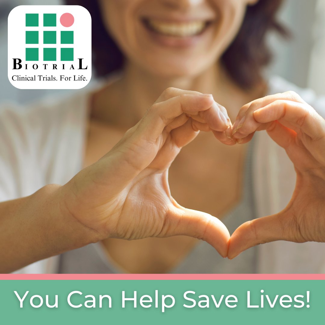 Participate in clinical volunteering at Biotrial and become a healthcare hero! You can be the key to medical breakthroughs and save lives. 🏥 Join us at biotrial.us/sign-up/.

#ClinicalVolunteering #ClinicalTrialsforLife #MedicalProgress #SaveLives #Biotrial