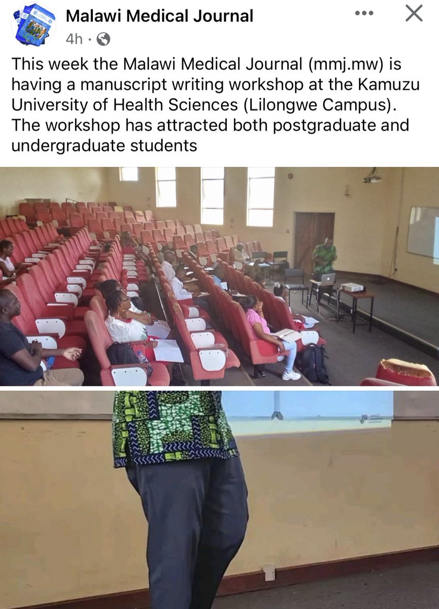This week the <a href="/MalawiMedJ/">MMJ</a> (mmj.mw) is having a manuscript writing workshop at the Kamuzu University of Health Sciences (Lilongwe Campus). The workshop has attracted both postgraduate and undergraduate students