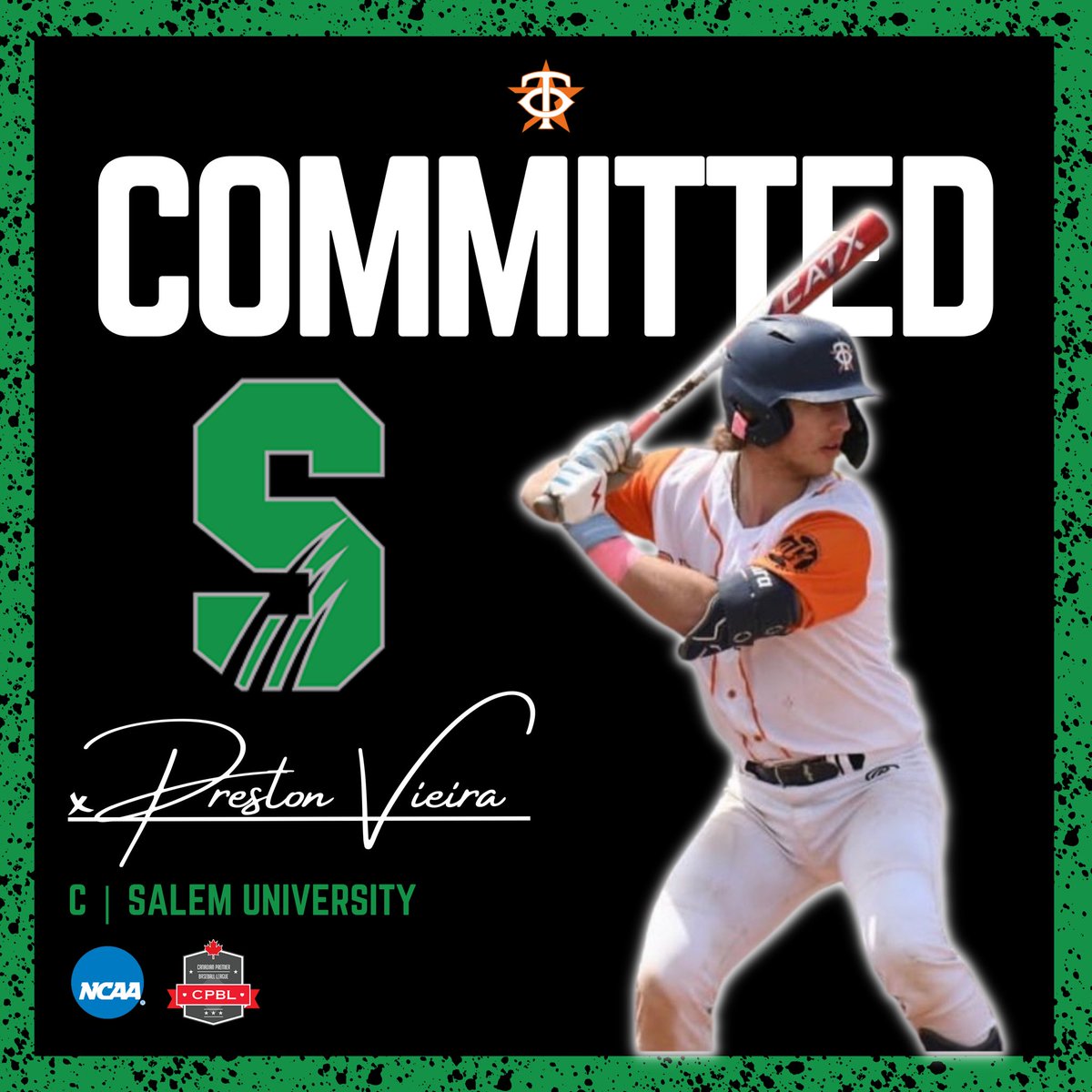 ⭐️𝐂𝐎𝐌𝐌𝐈𝐓𝐌𝐄𝐍𝐓 𝐀𝐋𝐄𝐑𝐓⭐️ ‘24 C Preston Vieira (@preston3vieira) has announced his commitment to Salem University, an NCAA DII program in Salem, WV. Congratulations to Preston and his family. #TeamO🟠