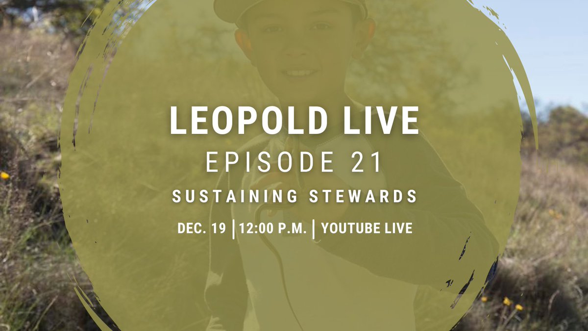 Join us TOMORROW at noon for the premiere of our 21st episode of Leopold Live! on our YouTube channel!
youtube.com/@TAMU_NRI