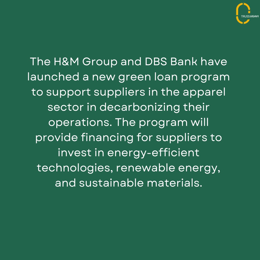 H&M Group, DBS Offer Collaborative Financing for Sustainable Suppliers