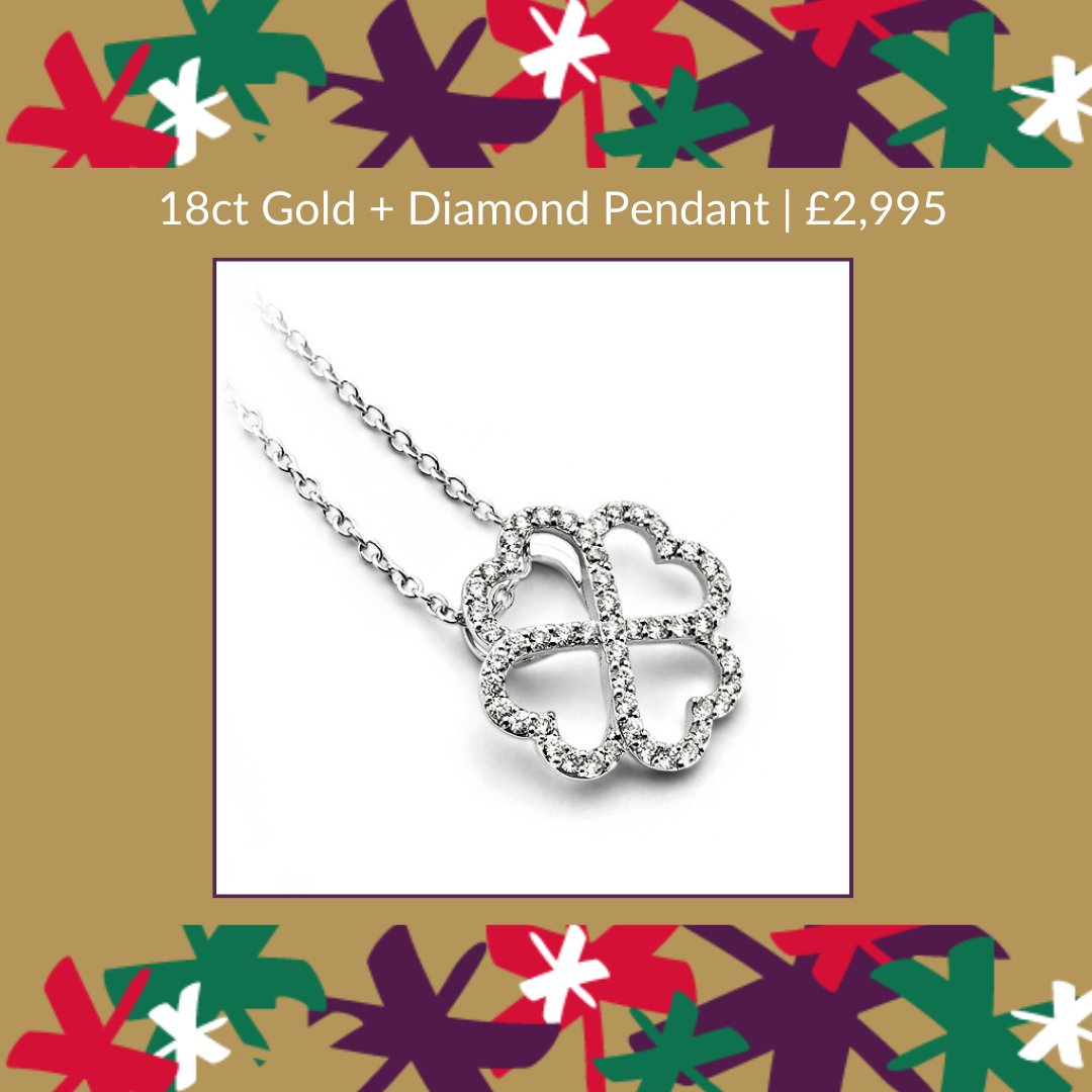 Check out the hidden 4 hearts in this design - ideal for Xmas with a family of 4? It's 18ct white gold with 0.38ct white diamonds on a fine gold chain, elegantly running behind the design... Lots more at our website: ow.ly/ARva50QhjA8 ow.ly/ZXzx50QhjAh