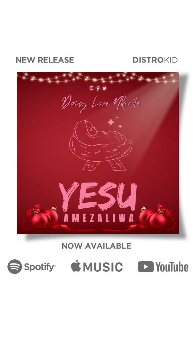 Daisy Love Nkirote (@nkirotedaisy) on Twitter photo Thank you!! <a href="/HopeFMLive/">Hope FM Live</a> <a href="/jackton_omusi/">Jackton Omusi</a> #BreathOfHeaven
#YesuAmezaliwa is available on all audio streaming platforms Thank you!! <a href="/HopeFMLive/">Hope FM Live</a> <a href="/jackton_omusi/">Jackton Omusi</a> #BreathOfHeaven
#YesuAmezaliwa is available on all audio streaming platforms