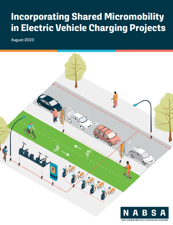 The Incorporating Shared Micromobility in Electric Vehicle Charging Projects report advocates for the importance of including shared micromobility charging stations in overall efforts to build grid capacity for electric vehicle charging. Check it out! tinyurl.com/2hss52x8