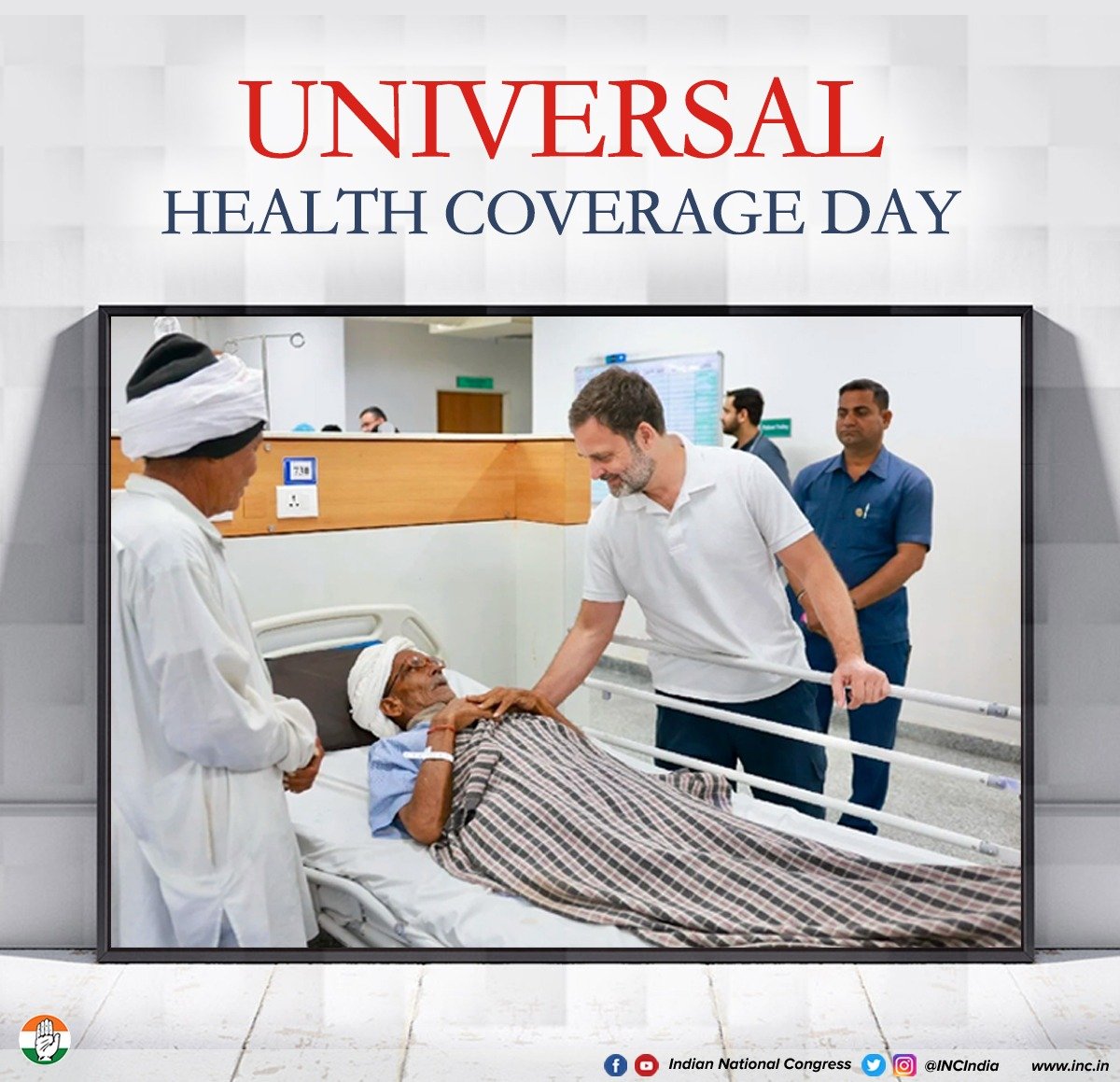 On Universal Health Coverage Day, here's to the brilliant efforts of the former Congress govt in Rajasthan which brought in the Chiranjeevi Swasthya Beema Yojana. The scheme offers free treatment up to ₹25 lakh and the Congress party wishes to replicate it across other states.