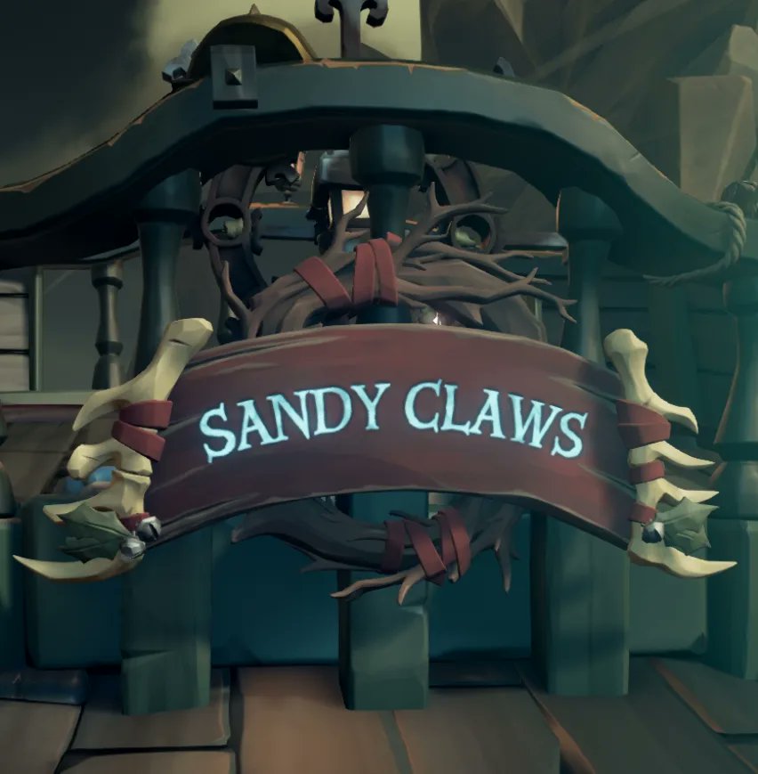 The Sandy Claws! #nightbeforechristmas #SeaOfThieves #christmas #bonechiller #pirate
