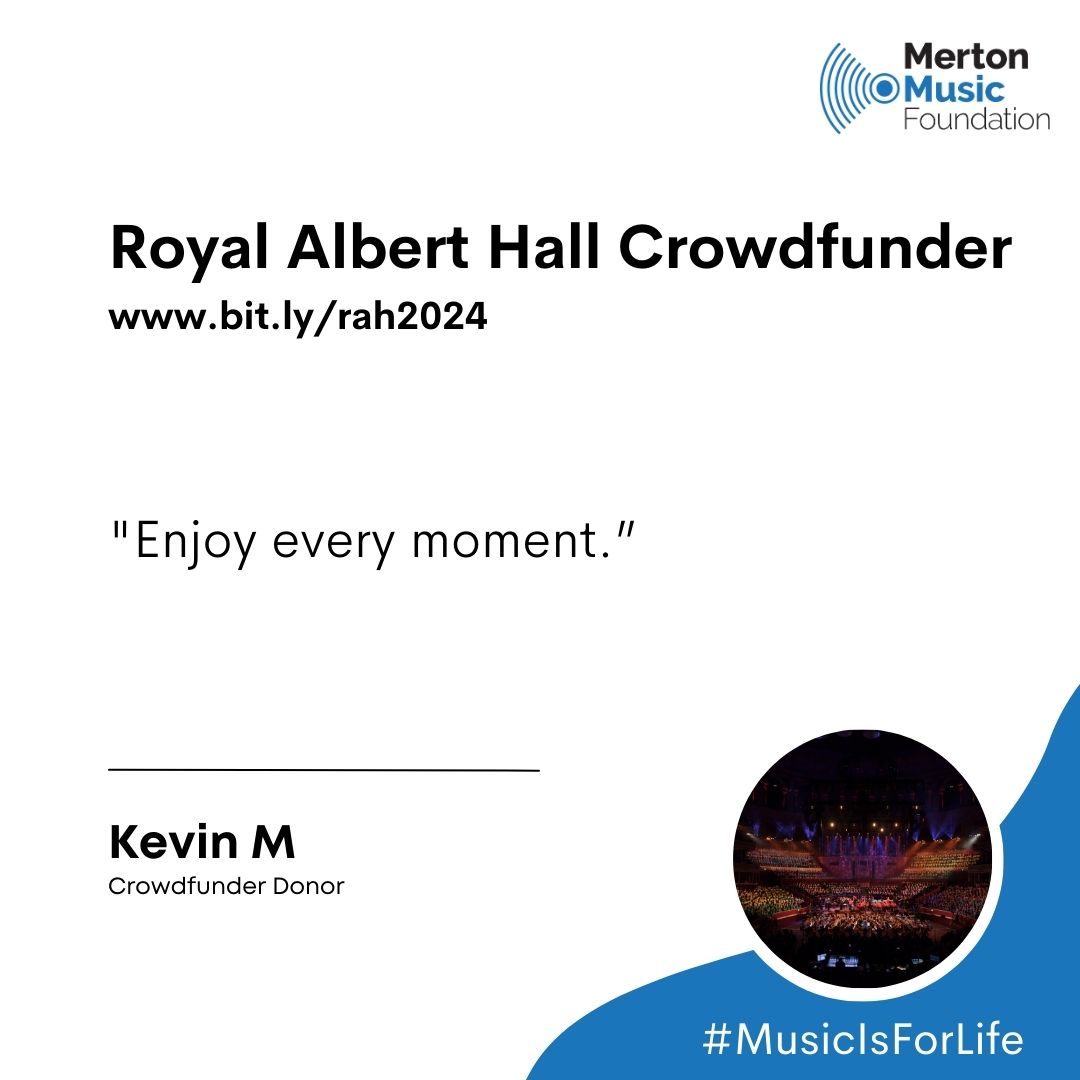 mertonmusic's tweet photo. 🎶 Reading comments from the donors to our @royalalberthall #fundraiser is pure joy. Their belief in the transformative power of music resonates with us &amp; we're excited about the difference their generosity will make. 
Could you help too?
https://t.co/tITD7ZrAGF

#MusicIsForLife https://t.co/qiceDrfoY6