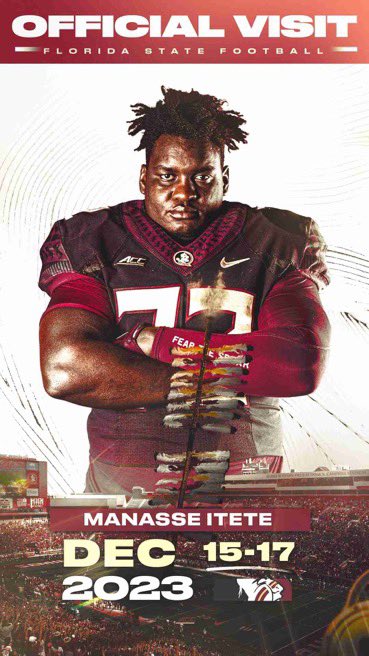 Home 🏡 15-17 @CoachAAtkins @Coach_Norvell @Fertitta_Gabe @dyray22 @TomahawkNation @FSUFootball @FSU_Recruiting @BrandonHuffman @GregBiggins @ChadSimmons_