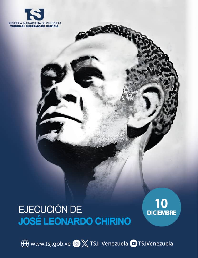 TSJ_Venezuela's tweet photo. Un 10 de diciembre, hace 227 años, fue ejecutado José Leonardo Chirino, líder afrodescendiente que comandó un movimiento precursor para abolir la esclavitud y luchar por la independencia. Desde el Poder Judicial honramos su memoria y su gesta en favor de la libertad 

#TSJAvanza https://t.co/NbD9u4pGgl