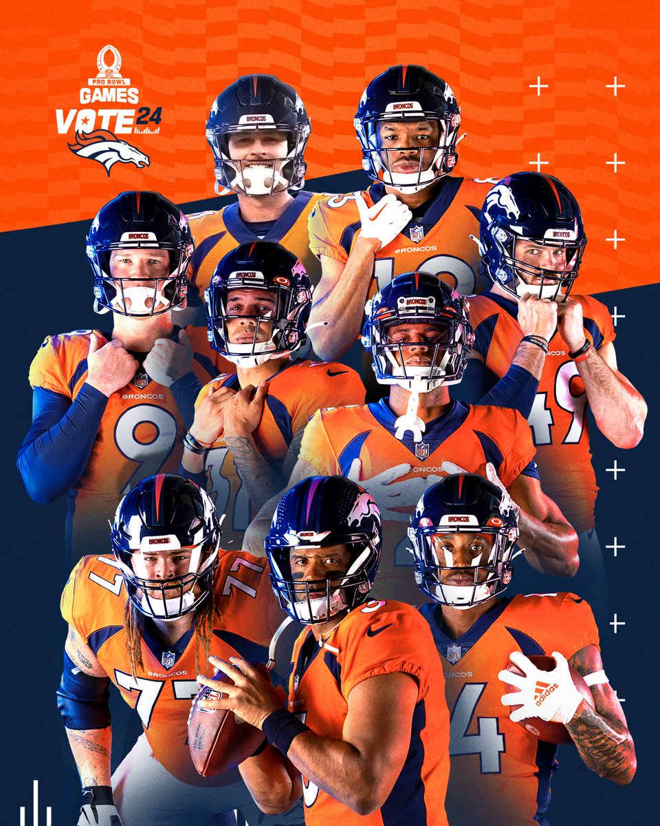 Denver Broncos (@broncos) on Twitter photo RETWEET to VOTE‼️
#ProBowlVote + <a href="/PatSurtainll/">Patrick Surtain</a>
#ProBowlVote + <a href="/jsimms1119/">Justin Simmons</a>
#ProBowlVote + <a href="/alexsingleton49/">Alex Singleton</a>
#ProBowlVote + <a href="/DangeRussWilson/">Russell Wilson</a>
#ProBowlVote + <a href="/QMeinerz/">Quinn Meinerz</a>
#ProBowlVote + <a href="/SuttonCourtland/">Courtland Sutton</a>
#ProBowlVote + <a href="/marvindmims/">Marvin Mims Jr.</a>
#ProBowlVote + <a href="/wil_lutz5/">Wil Lutz</a>
#ProBowlVote + RETWEET to VOTE‼️
#ProBowlVote + <a href="/PatSurtainll/">Patrick Surtain</a>
#ProBowlVote + <a href="/jsimms1119/">Justin Simmons</a>
#ProBowlVote + <a href="/alexsingleton49/">Alex Singleton</a>
#ProBowlVote + <a href="/DangeRussWilson/">Russell Wilson</a>
#ProBowlVote + <a href="/QMeinerz/">Quinn Meinerz</a>
#ProBowlVote + <a href="/SuttonCourtland/">Courtland Sutton</a>
#ProBowlVote + <a href="/marvindmims/">Marvin Mims Jr.</a>
#ProBowlVote + <a href="/wil_lutz5/">Wil Lutz</a>
#ProBowlVote +