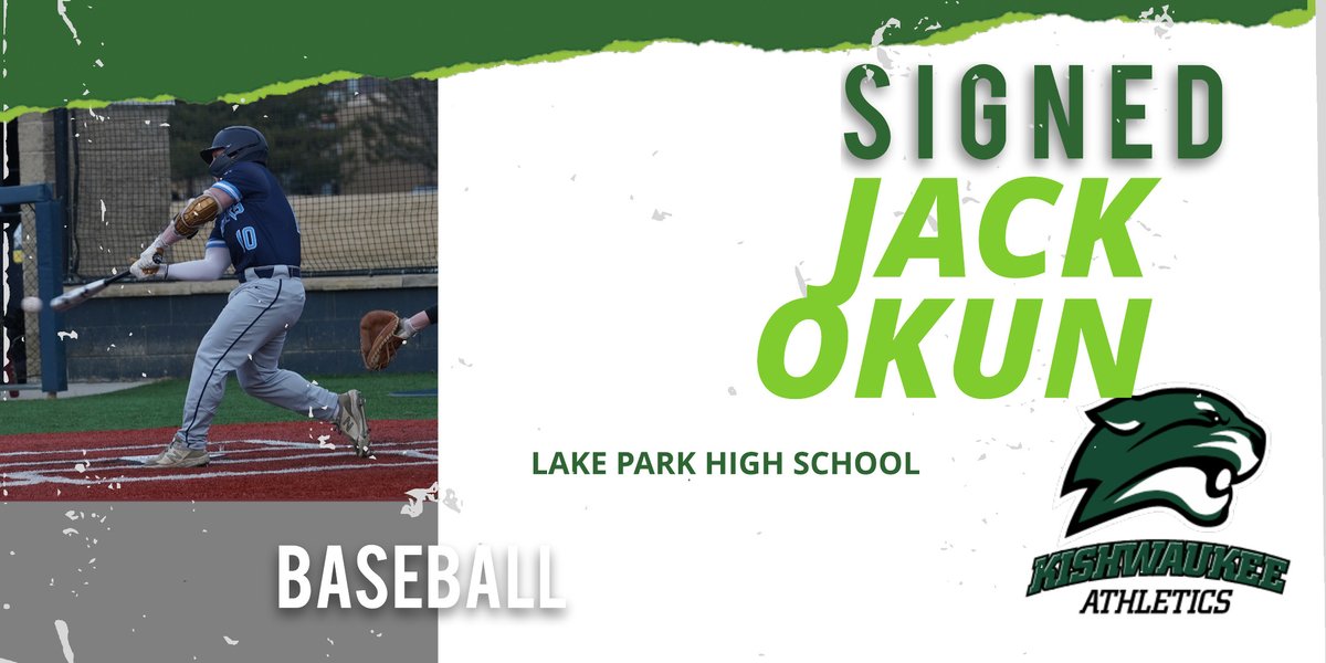 Recruit update ✍️ - Excited to announce our latest 2024 recruit signing ... welcome to the baseball program and Kougars Athletics Family !! - Jack Okun <a href="/jack_okun10/">Jack Okun</a> , Lake Park HS #KishFam ⚾️