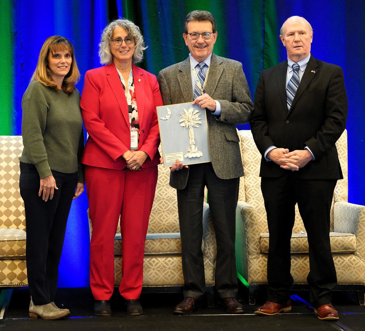 Our Community Telepsychiatry Program received the Telehealth Program of Excellence Award at @palmettocaresc’s Telehealth Summit of South Carolina! CT connects the Agency’s locations with telepsychiatrists who provide services to patients in various settings, statewide.