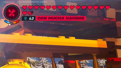 Un pequeño truco, mejor dicho, ¡TRUCAZO!, para no preocuparte por la comida ni corazones.

Crea un colgante de recuperación, este regenera vida con el tiempo. Cuando llegas al límite del hambre, te comienza a bajar corazones. [1/2]

#Fortnite #LEGOFortnite