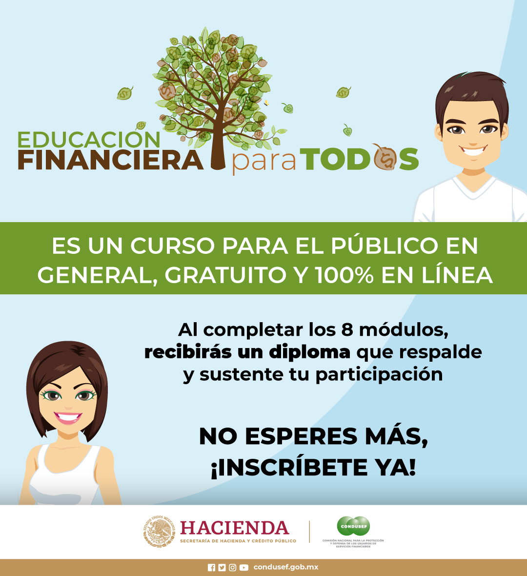 ¡Que tu dinero no se vaya volando! Aprende sobre ahorro, presupuesto, crédito, y más en el curso #EducaciónFinancieraPara Todos. Inscríbete aquí: cursoenlinea.condusef.gob.mx