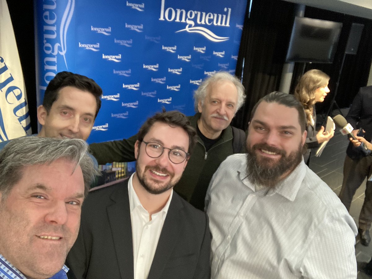 Présence dynamique des membres de. <a href="/AGRTQ/">AGRTQ</a> à l’annonce de la stratégie d’habitation de la ville de #Longueuil avec @GRT_RiveSud et <a href="/Batirsquartier/">Bâtir son quartier</a>
